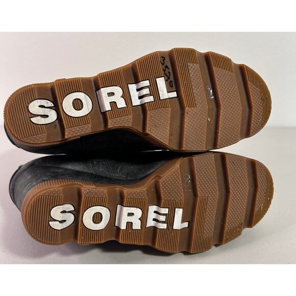 Sorel Womens Joan Uptown Wedge‎ Heel Boot Lace Up Zip Leather Gray Size 9.5 - Picture 9 of 14